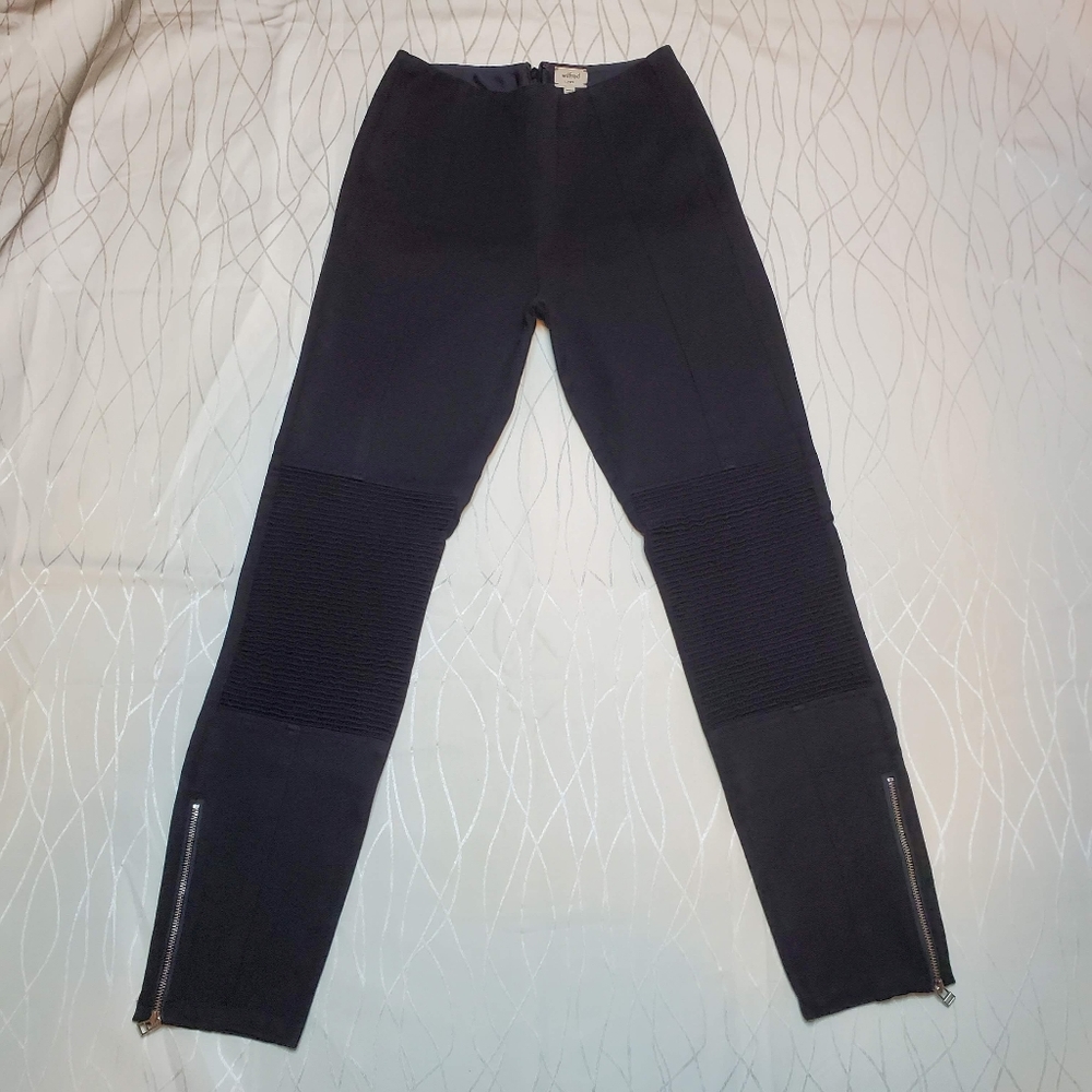 Aritzia Wilfred Alumette Skinny Moto Pants size 2